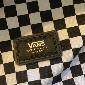 Vans brand checkered backpack